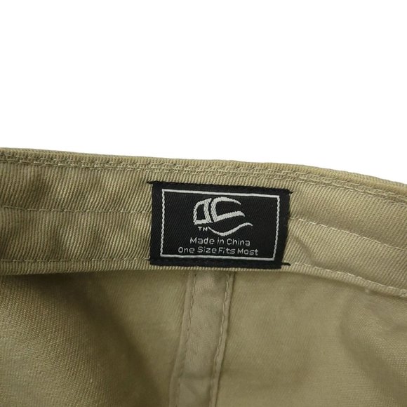 B & B Concrete Logo Patch Khaki Adjustable Tuck Strap Cap Trucker Baseball Hat - Picture 8 of 13